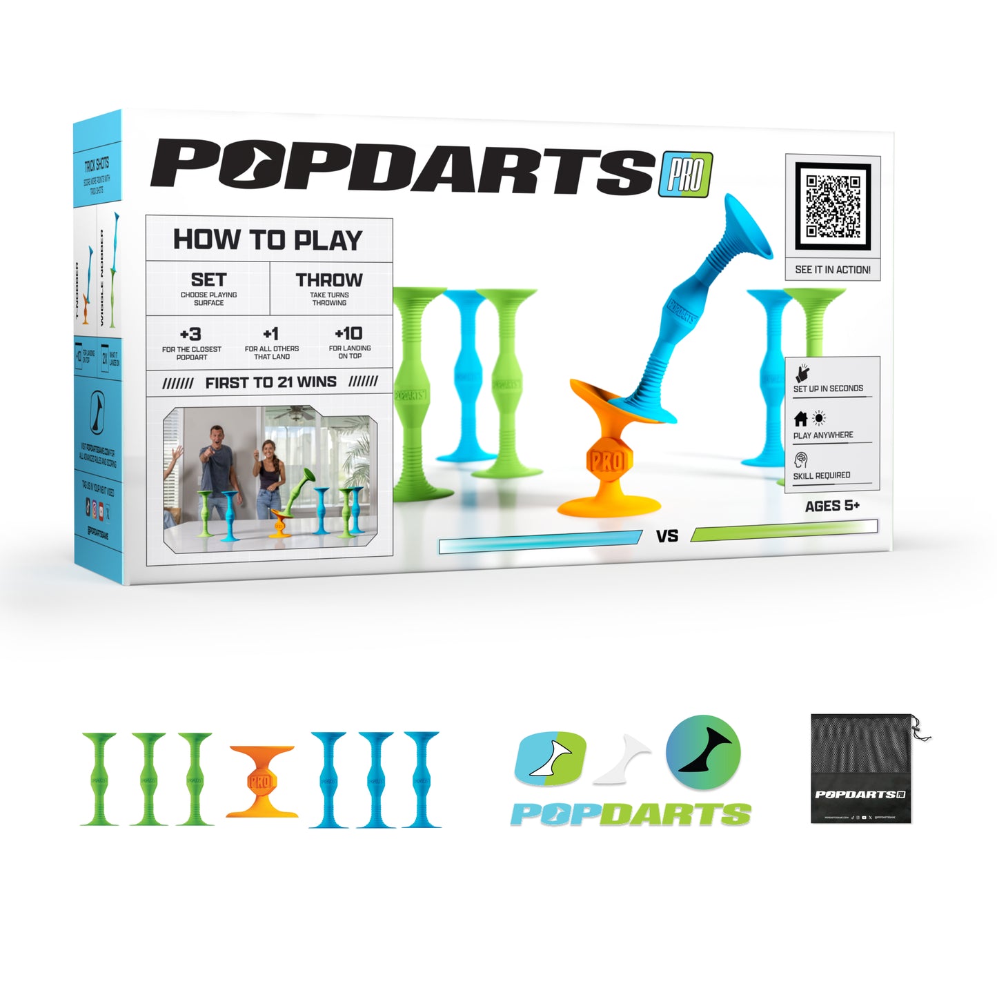 Popdarts Pro Pack (Blue & Green)