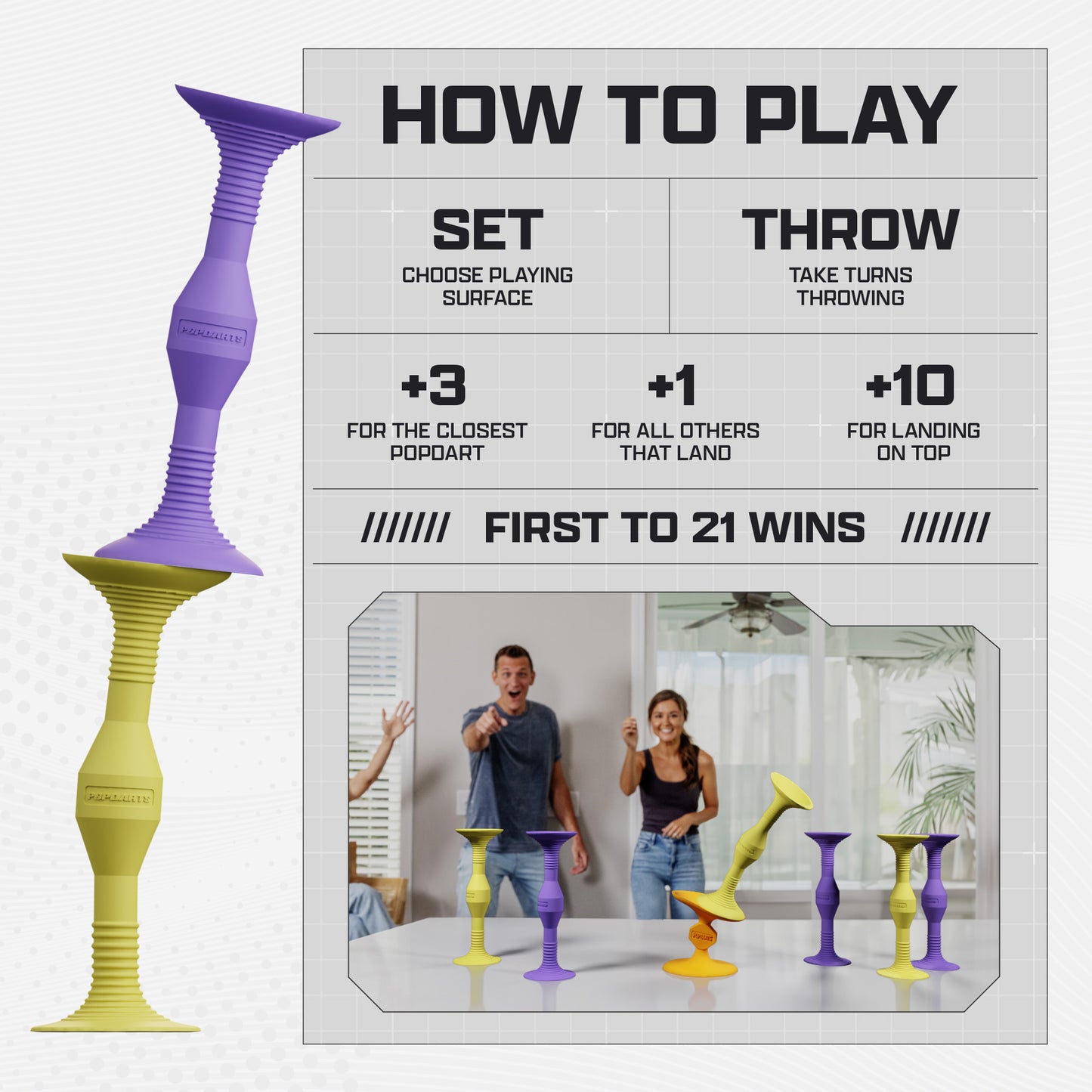 Popdarts Pro Pack (Purple & Yellow)