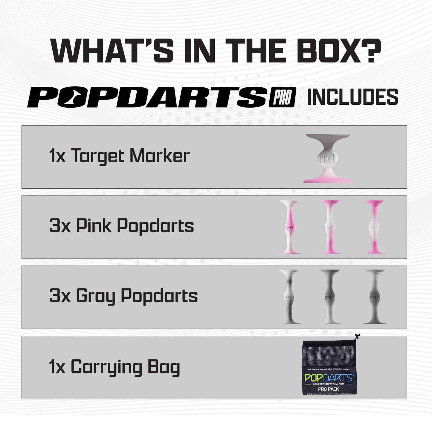 Popdarts Pro Pack (Pink & Gray) *New Packaging*